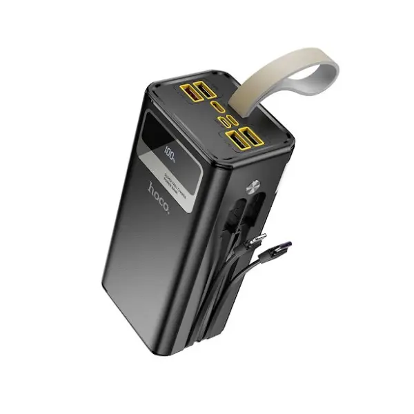 ЗОВНІШНІЙ АКУМУЛЯТОР POWER BANK HOCO DB58A PLENTIFUL 22.5W FULLY COMPATIBLE 40 000MAH, ЧОРНИЙ