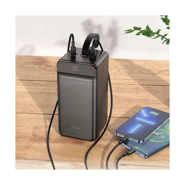 ЗОВНІШНІЙ АКУМУЛЯТОР POWER BANK HOCO DB61 JADE 22.5W FULLY COMPATIBLE 90 000MAH, ЧОРНИЙ