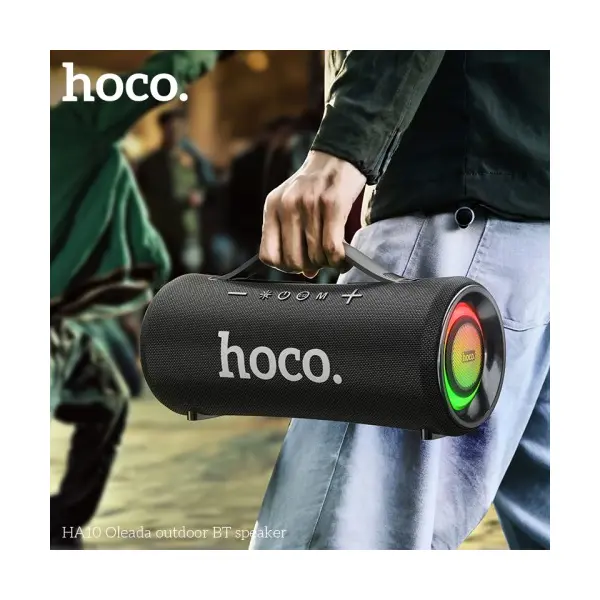 АКУСТИЧНА СИСТЕМА HOCO HA10 OLEADA OUTDOOR BT SPEAKER, ЧОРНИЙ