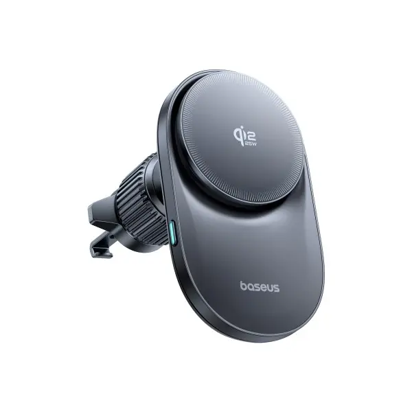 БЕЗДРОТОВИЙ АВТОМОБІЛЬНИЙ ЗАРЯДНИЙ ПРИСТРІЙ BASEUS PRIMETRIP VC2 PRO MAGNETIC WIRELESS CHARGING QI2.2 25W, ЧОРНИЙ C0013N00