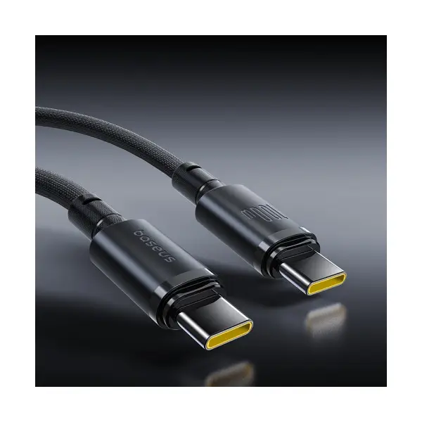 MR4_152060 Кабель pd baseus new braided type-c to type-c 100w 1m bkack e0426w00 