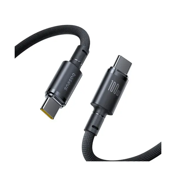 MR4_152060 Кабель pd baseus new braided type-c to type-c 100w 1m bkack e0426w00 