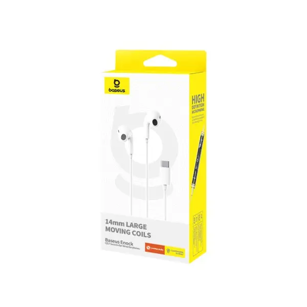 MR4_152048 Навушники baseus encok cz17 type-c wired earphones, білий a00170000213-z1 