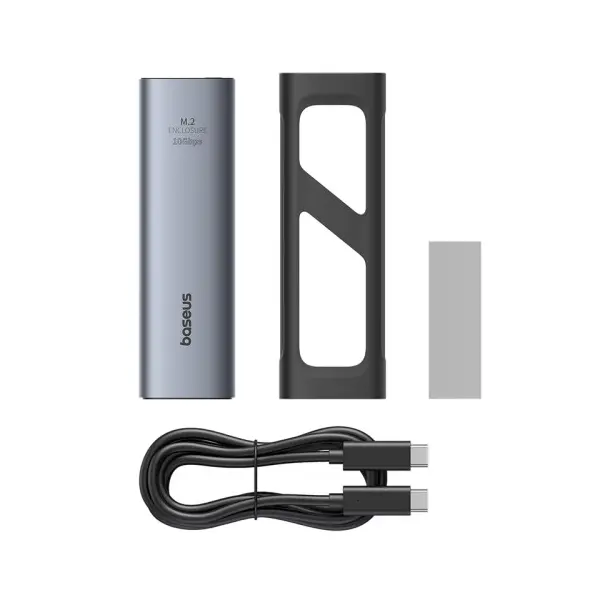 КОРПУС BASEUS ДЛЯ SSD FLYJOY SERIES SSD ENCLOSURE (M.2 NVME), СІРИЙ B00760600811-01