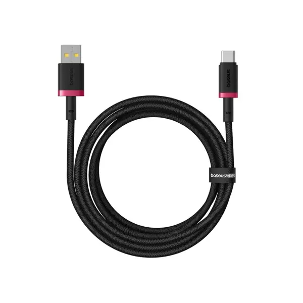 MR4_152084 Кабель baseus dura series usb-a to type-c 60w 2m, чорний-червоний p10377802u01-03 