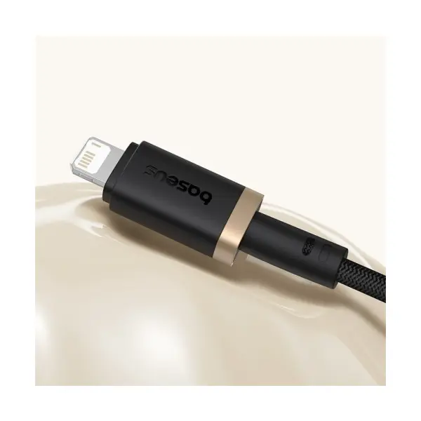 КАБЕЛЬ BASEUS DURA SERIES USB-A TO TYPE-C 60W 2M, ЧОРНИЙ-ЗОЛОТИСТИЙ P10377802U01-02