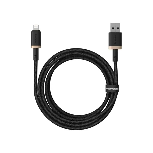 КАБЕЛЬ BASEUS DURA SERIES USB-A TO TYPE-C 60W 2M, ЧОРНИЙ-ЗОЛОТИСТИЙ P10377802U01-02