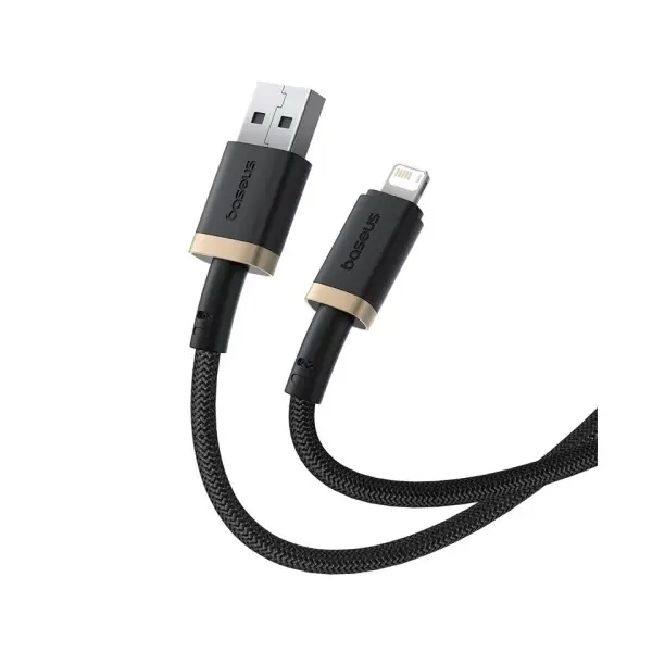 КАБЕЛЬ BASEUS DURA SERIES USB-A TO TYPE-C 60W 2M, ЧОРНИЙ-ЗОЛОТИСТИЙ P10377802U01-02