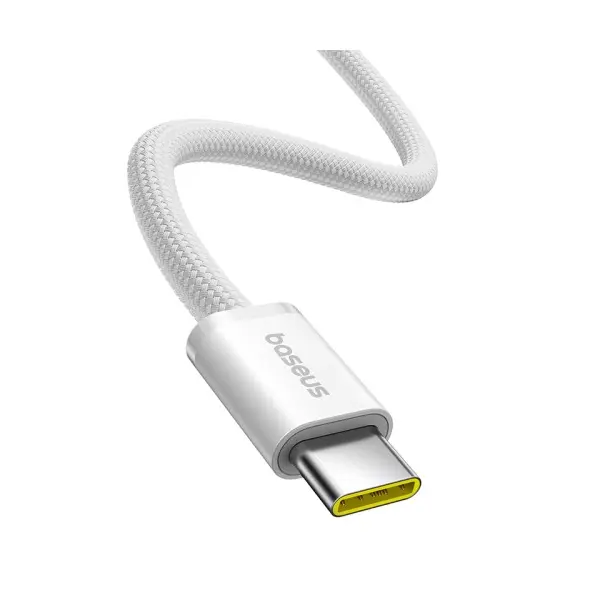 КАБЕЛЬ PD BASEUS DYNAMIC 4 FAST CHARGING TYPE-C TO TYPE-C 100W 2M, БІЛИЙ P10381400211-01