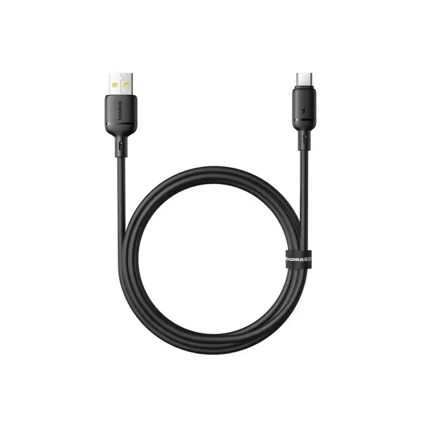 MR4_152053 Кабель baseus silky series usb-a to type-c 3a 1m, чорний p10377703113-02 