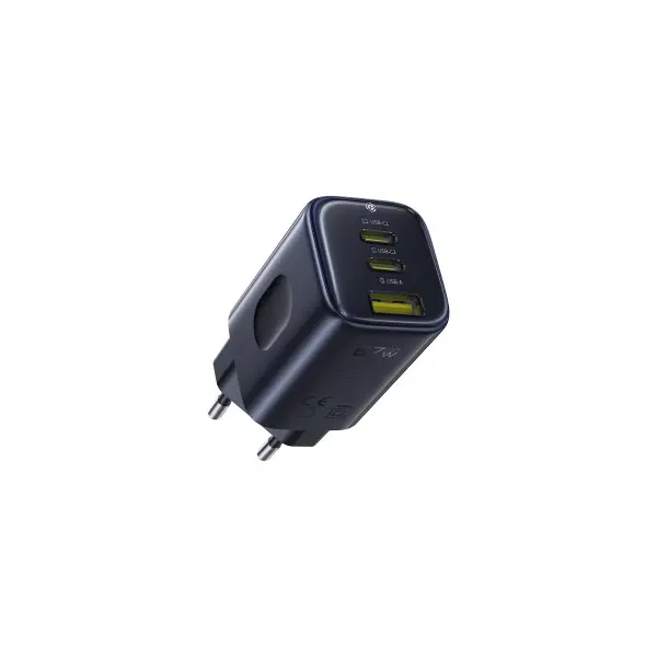 МЕРЕЖЕВИЙ ЗАРЯДНИЙ ПРИСТРІЙ BASEUS PICOGO AE11 FAST CHARGER 2C+U 67W, ЧОРНИЙ E0121200