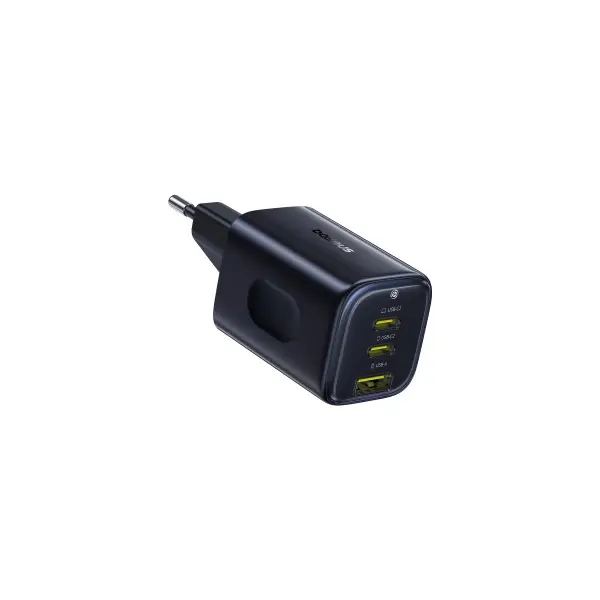 МЕРЕЖЕВИЙ ЗАРЯДНИЙ ПРИСТРІЙ BASEUS PICOGO AE11 FAST CHARGER 2C+U 67W, ЧОРНИЙ E0121200