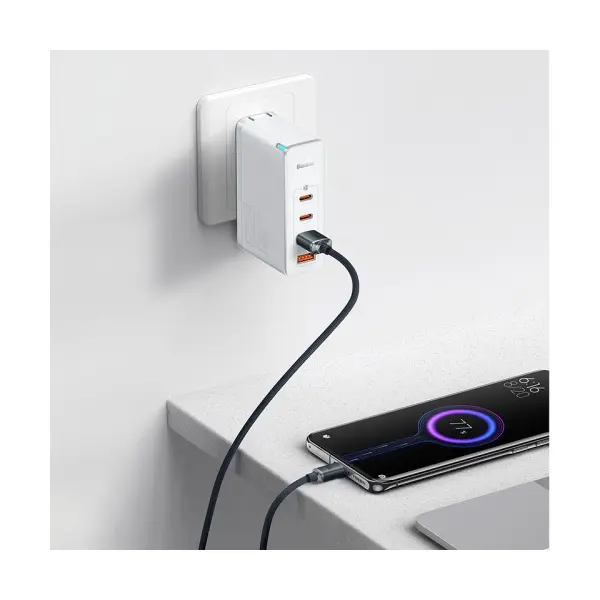 КАБЕЛЬ BASEUS CRYSTAL SHINE SERIES FAST CHARGING DATA USB-A TO TYPE-C 100W 2M, ЧОРНИЙ CAJY000501