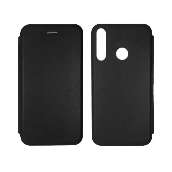 MR4_152426 Чохол-книжка level для huawei p smart plus 2019, чорний 