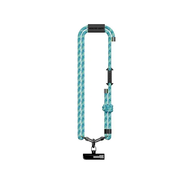 ШНУРОК ROCK (150CM) 8MM З КАРАБІНОМ MULTIFUNCTIONAL GLOW IN THE DARK PHONE LANYARD СИНІЙ