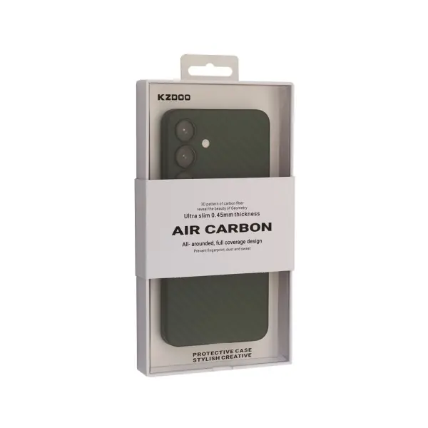 ЧОХОЛ KZDOO AIR CARBONE ДЛЯ SAMSUNG S24 ЗЕЛЕНИЙ