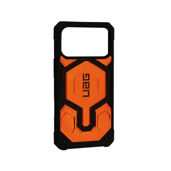 MR4_152276 Чохол ударостійкий uag monarch pro magsafe для iphone 17 pro max (top grain leatherr) помаранчевий 