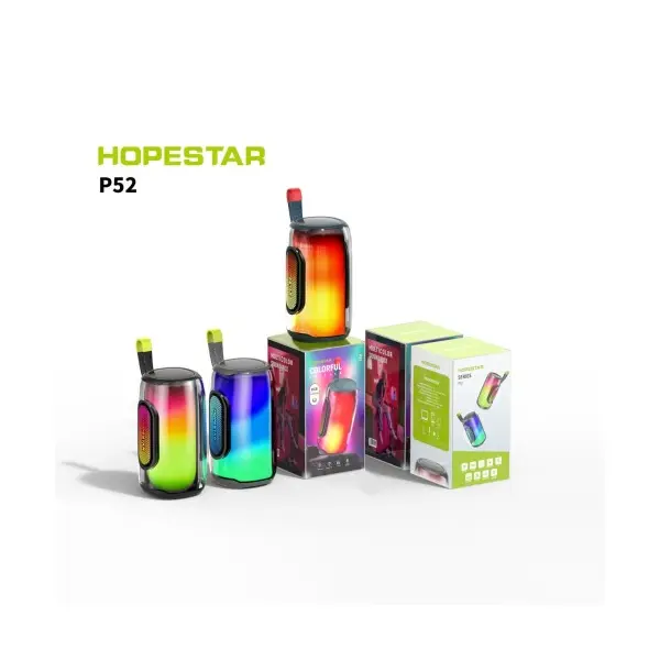MR4_152236 Колонка bluetooth hopestar p52 led 10w, білий 
