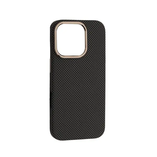 ЧОХОЛ PC CARBONE STYLE MAGSAFE ДЛЯ IPHONE 16 PRO, ЧОРНИЙ, СІРИЙ