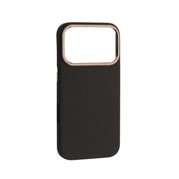 ЧОХОЛ PC CARBONE STYLE MAGSAFE ДЛЯ IPHONE 17 PRO, ЧОРНИЙ