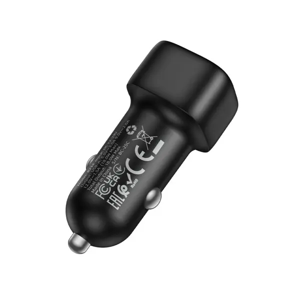 АВТОМОБІЛЬНИЙ ЗАРЯДНИЙ ПРИСТРІЙ BOROFONE BZ34 CLOUD SINGLE PORT QC3.0, ЧОРНИЙ