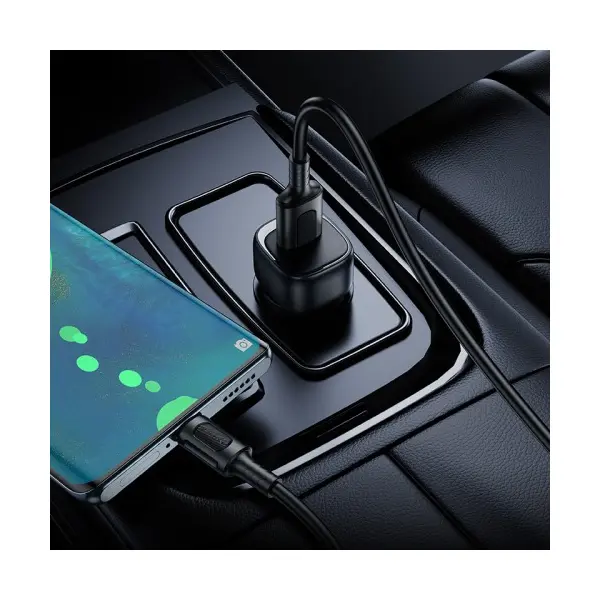 АВТОМОБІЛЬНИЙ ЗАРЯДНИЙ ПРИСТРІЙ BOROFONE BZ34 CLOUD SINGLE PORT QC3.0, ЧОРНИЙ