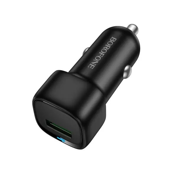 АВТОМОБІЛЬНИЙ ЗАРЯДНИЙ ПРИСТРІЙ BOROFONE BZ34 CLOUD SINGLE PORT QC3.0, ЧОРНИЙ