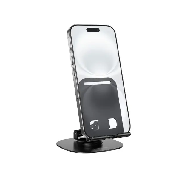 ТРИМАЧ НАСТІЛЬНИЙ BOROFONE BH138 FIT METAL FOLDING DESKTOP STAND, ЧОРНИЙ