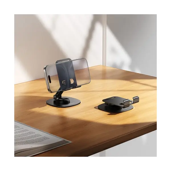MR4_152232 Тримач настільний borofone bh138 fit metal folding desktop stand, чорний 