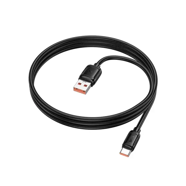 КАБЕЛЬ HOCO X115 SURPASS 100W FAST CHARGING DATA CABLE TYPE-C 1M, ЧОРНИЙ