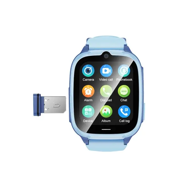 MR4_152320 Смарт-годинник дитячий hoco y106 4g children phone watch синій HOCO