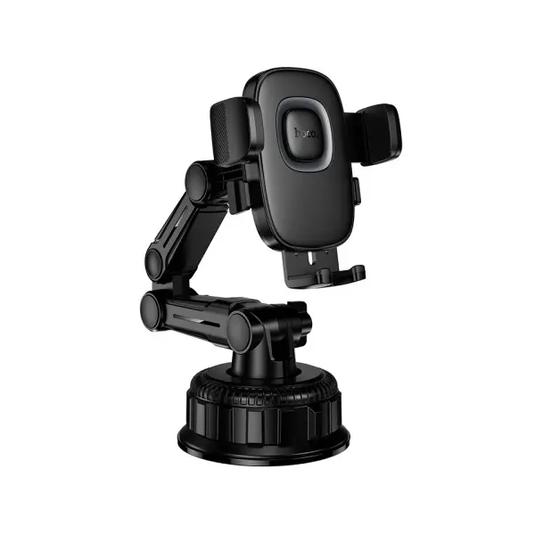 АВТОТРИМАЧ HOCO H89 CROWN LARGE SUCTION CUP CAR HOLDER (CENTER CONSOLE), ЧОРНИЙ METAL, СІРИЙ