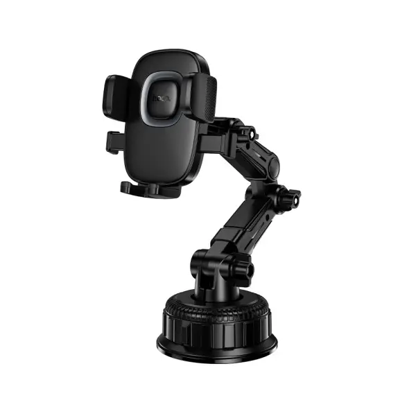 АВТОТРИМАЧ HOCO H89 CROWN LARGE SUCTION CUP CAR HOLDER (CENTER CONSOLE), ЧОРНИЙ METAL, СІРИЙ