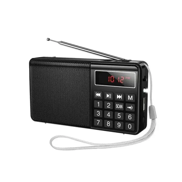 MR4_152325 Портативне радіо hoco hi50 portable radio, чорний 