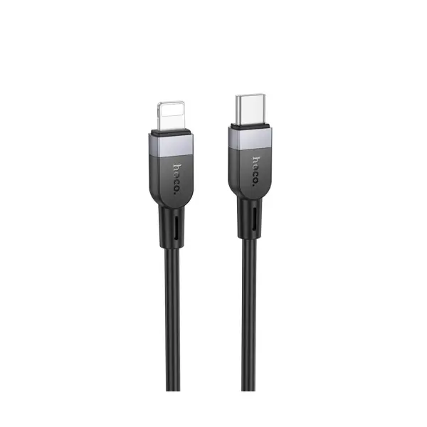 КАБЕЛЬ PD HOCO X109 ENERGY SILICONE CHARGING DATA CABLE TYPE-C-TO-IP 27W, 3M, ЧОРНИЙ