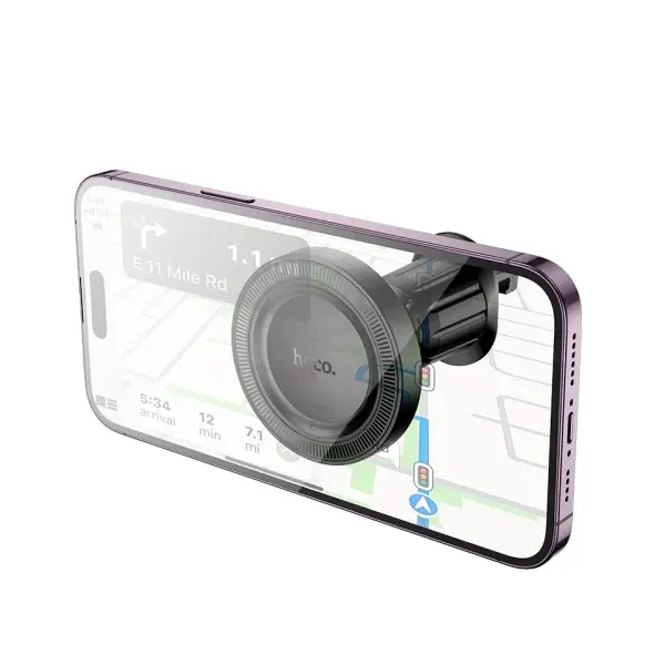 MR4_152312 Автотримач hoco h56 show ring magnetic car holder (air outlet), чорний 
