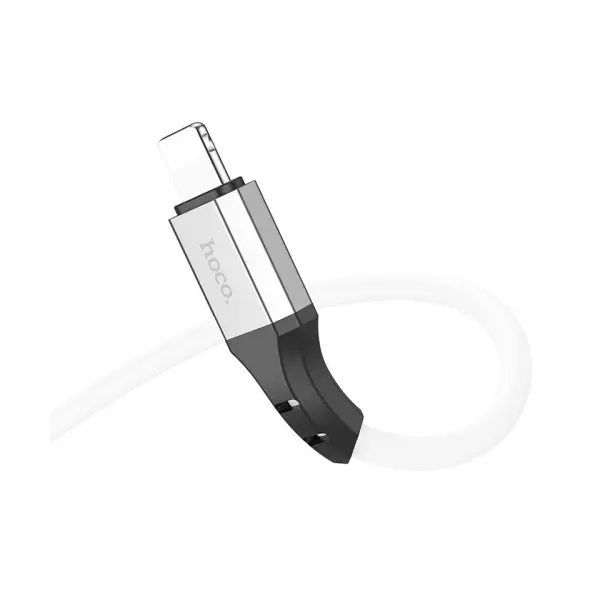 MR4_152421 Кабель pd hoco x86 ip spear pd silicone charging data cable 1m, білий 