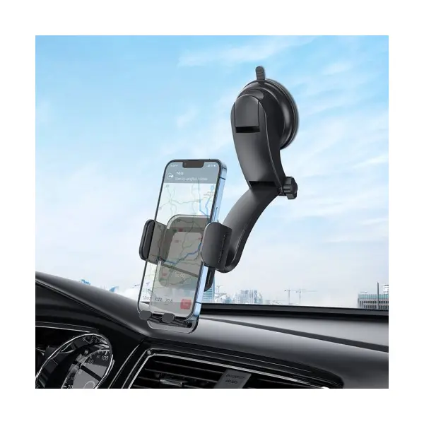АВТОТРИМАЧ HOCO CA118 DELICATE PRESS TYPE CENTER CONSOLE CAR HOLDER SPACE, ЧОРНИЙ