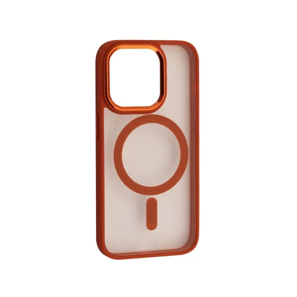 ЧОХОЛ CRISTAL GUARD MAGSAFE ДЛЯ IPHONE 15 ПОМАРАНЧЕВИЙ