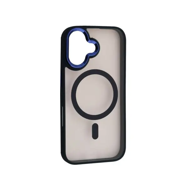 MR4_152706 Чохол cristal guard magsafe для iphone 16 plus dark синій 