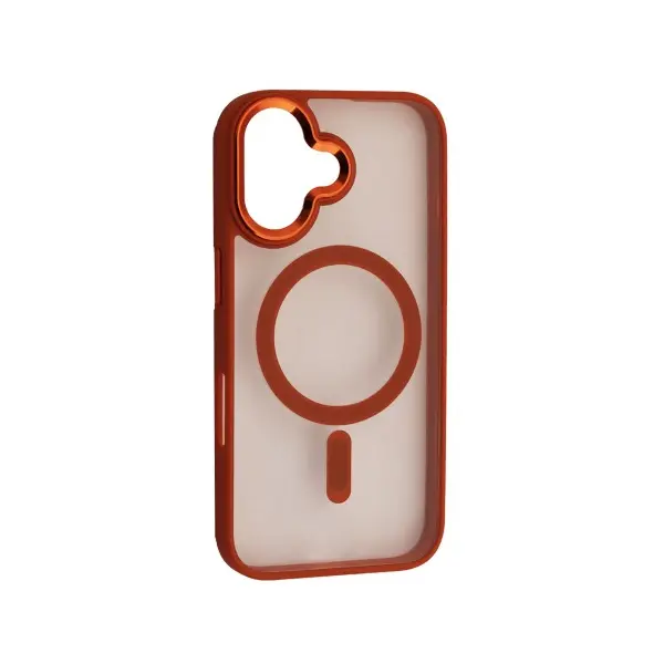 MR4_152707 Чохол cristal guard magsafe для iphone 16 plus помаранчевий 
