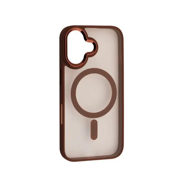MR4_152708 Чохол cristal guard magsafe для iphone 16 plus brown 