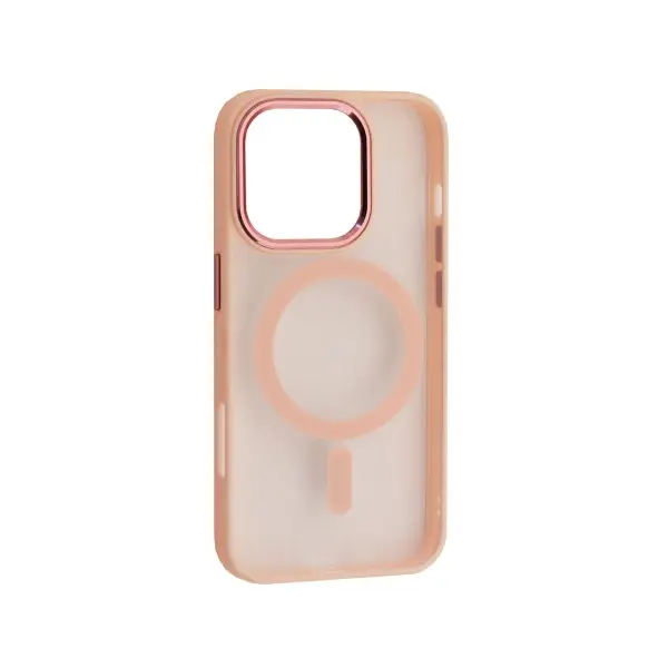 MR4_152717 Чохол cristal guard magsafe для iphone 16 pro рожевий 