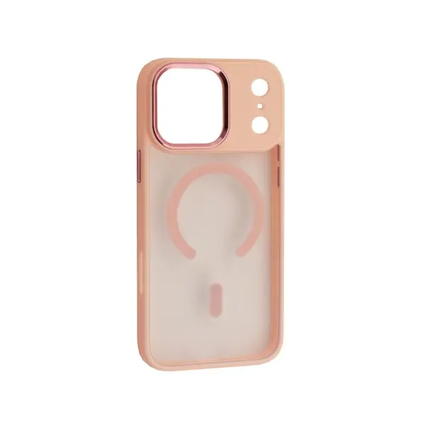 MR4_152757 Чохол cristal guard magsafe для iphone 17 pro max рожевий 