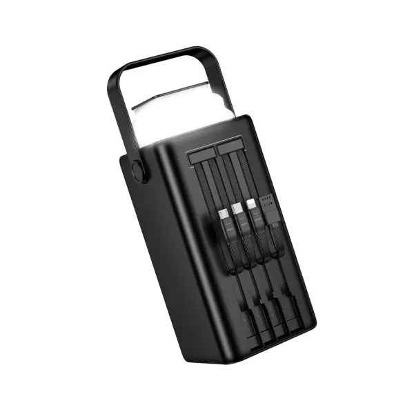 MR4_152919 Зовнішній акумулятор power bank borofone bj65b high 22.5w+pd20w+four-cables 80000mah, чорний 