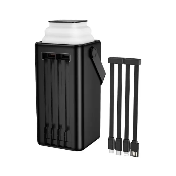 MR4_152919 Зовнішній акумулятор power bank borofone bj65b high 22.5w+pd20w+four-cables 80000mah, чорний 