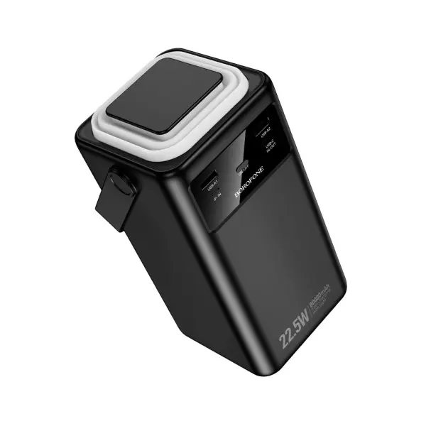 MR4_152919 Зовнішній акумулятор power bank borofone bj65b high 22.5w+pd20w+four-cables 80000mah, чорний 