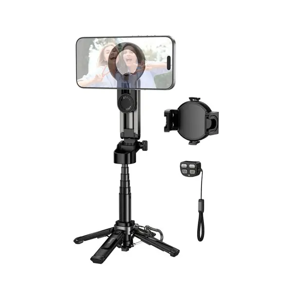 СЕЛФІ-ПАЛИЦЯ ТРИПОД HOCO K27 PRO MAGIC MINI LIVE BROADCAST STAND, ЧОРНИЙ