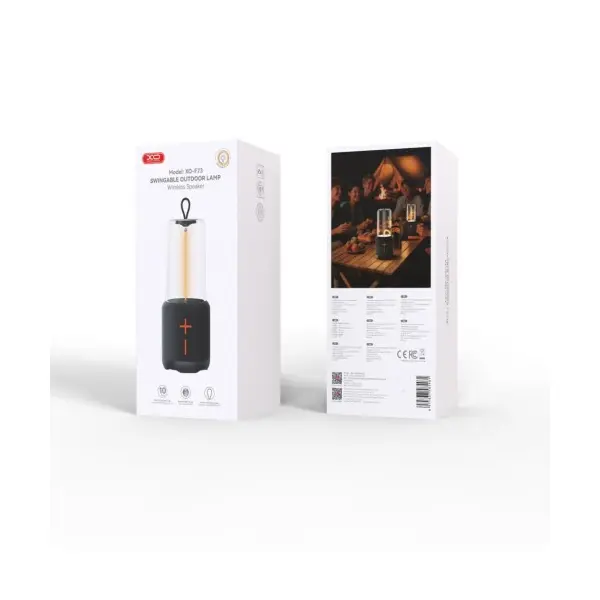 АКУСТИЧНА СИСТЕМА ЛІХТАР XO F73 OUTDOOR CAMPING LIGHT SPEAKER, ЧОРНИЙ