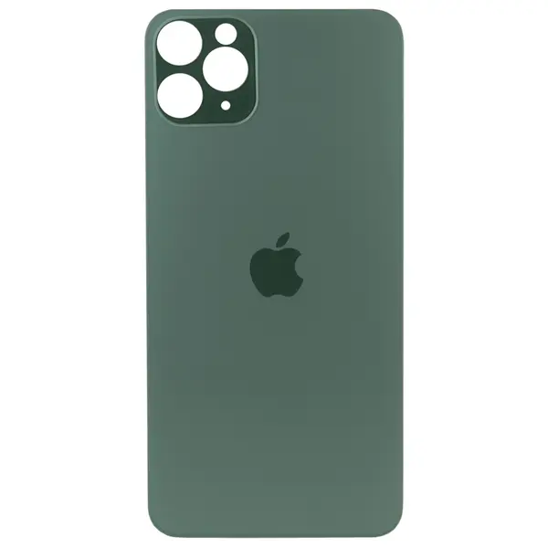 MR1_84865 Кришка задня iphone 11 pro max midnight green (великий виріз під камеру) 